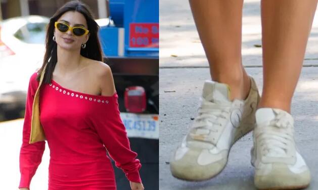 Emily Ratajkowski Looks Ready for Summer in Her Go-To Loewe Sneakers