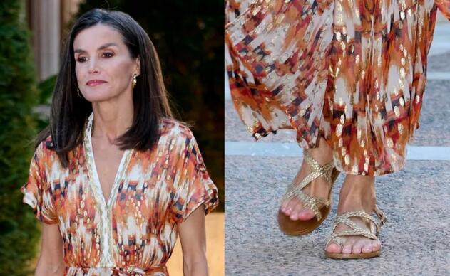 Queen Letizia Elevates Her Summer Style With Trendsetting Gladiator Sandals at Marivent Palace Dinner