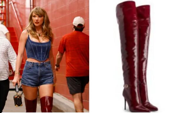 Taylor Swift Kickstarts Fall ’24’s Statement Boot Trend at Chiefs Game: Could Her Red Thigh-Highs Mean ‘Reputation’ Is Coming?